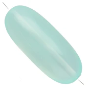 Perle olive 34x14 mm en résine transparent - Vert d'eau x1
