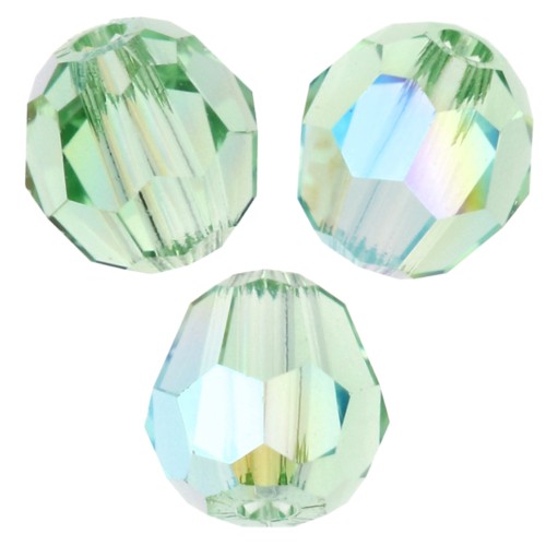 Perles rondes Swarovski 5000 4 mm - Peridot Shimmer x20