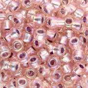 Rocaille Miyuki 6/0 1023 - Silver Lined Light Blush AB x8g