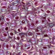 Rocaille Miyuki 6/0 264 - Raspberry Lined Crystal AB x8g|raw }}