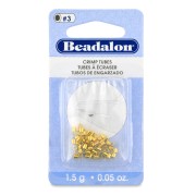 Perles tubes à écraser 2x1.9 mm - Doré x51