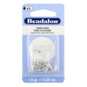 Perles tubes à écraser 2x1.9 mm - Argenté x51
