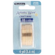 Fil de cuivre Artistic Wire 1 mm - Plaqué Argent Doré anti-ternissement x3.6m