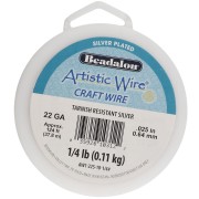 Fil de cuivre rond 0.64 mm Artistic Wire anti-ternissement - Argenté x37.8m|raw }}
