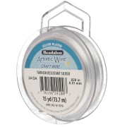 Fil de cuivre rond 0.51 mm Artistic Wire anti-ternissement - Argenté x13.7m