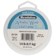 Fil de cuivre rond 0.41 mm Artistic Wire anti-ternissement - Argenté x94.7m