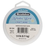 Fil de cuivre rond 0.41 mm Artistic Wire - Plaqué Argent anti-ternissement x94.7m