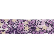 Biais en tissu Liberty - Emma and Georgina - Violet - Lilas x1m