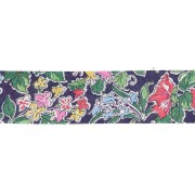 Biais en tissu Liberty - Clare Rich - Violet - Vert - Rouge x1m