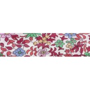 Biais en tissu Liberty - Fruit punch - Blanc - Multicolore x1m