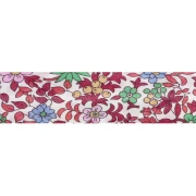 Biais en tissu Liberty - Fruit punch - Blanc - Multicolore x1m