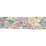 Biais en tissu Liberty - Michelle - Blanc - Sunflower x1m