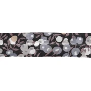 Biais en tissu Liberty - Wiltshire - Marron foncé - Taupe - Gris x1m