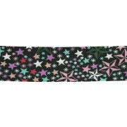 Biais en tissu Liberty - Adelajda - Noir - Multicolore x1m