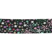 Biais en tissu Liberty - Adelajda - Noir - Multicolore x1m