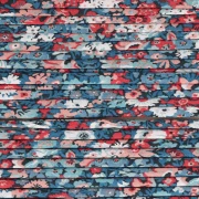 Cordon en tissu Liberty - Thorpe Hill - Bleu - Rouge - Blanc x1m