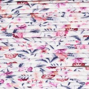 Blanc - Cordon en tissu Liberty - Blanc - Vieux mauve - Rouge x1m Cordon en tissu Liberty - Blanc - Vieux mauve - Rouge x1m
