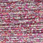 Blanc - Cordon en tissu Liberty - Emma and Georgina - Blanc - Rose - Violet x1m Cordon en tissu Liberty - Emma and Georgina - Blanc - Rose - Violet x1m