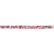 Cordon en tissu Liberty - Emma and Georgina - Blanc - Rose - Violet x1m