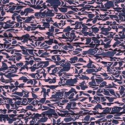 Rose - Cordon en tissu Liberty - Meadowland - Rose - Bleu nuit x1m Cordon en tissu Liberty - Meadowland - Rose - Bleu nuit x1m