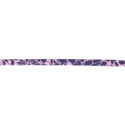 Cordon en tissu Liberty - Meadowland - Rose - Bleu nuit x1m