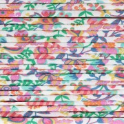 Cordon en tissu Liberty - Phoebe - Vert - Orange - Rose x1m
