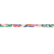 Cordon en tissu Liberty - Phoebe - Vert - Orange - Rose x1m
