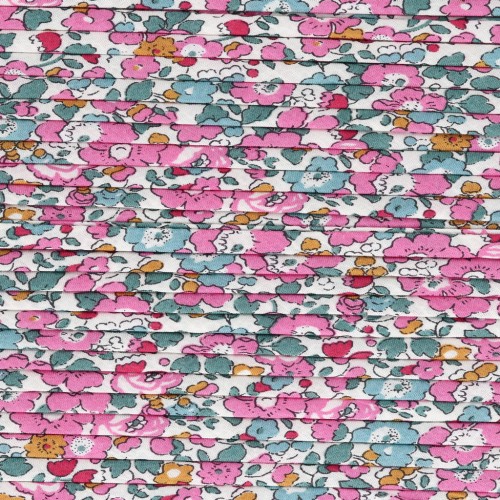 Cordon en tissu Liberty - Betsy - Pivoines x1m