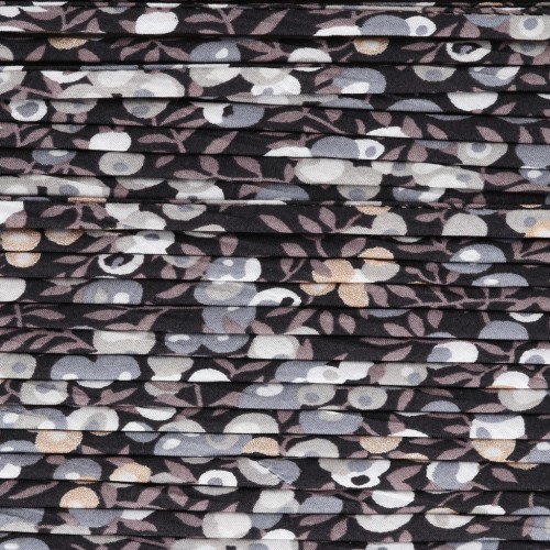 Cordon en tissu Liberty - Wiltshire - Marron foncé - Taupe - Gris x1m
