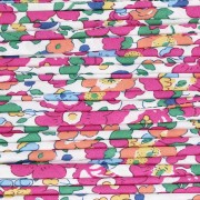 Blanc - Cordon en tissu Liberty - Betsy - Azalée x1m Cordon en tissu Liberty - Betsy - Azalée x1m