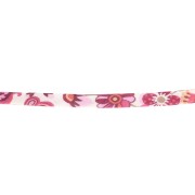 Cordon en tissu Liberty - Phoebe - Prune - Saumon - Safran x1m