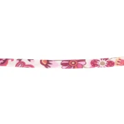 Cordon en tissu Liberty - Phoebe - Prune - Saumon - Safran x1m