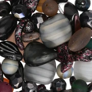 Assortiment de perles de bohème - Stone Clay x50g