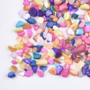 Sachet d'éclats de coquillage non percées et teintés - Multicolore x45 g