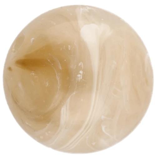 Perles rondes 15.5 mm en acrylique translucide - Beige marbré x5
