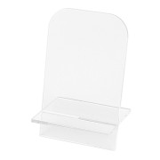 Porte carte en acrylique 12x7 cm - support pour carte visite - Transparent x1