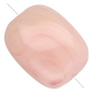 Nude - Perles rectangles arrondies 13x10.5 mm en acrylique - Nude marbré x10 Perles rectangles arrondies 13x10.5 mm en acrylique - Nude marbré x10