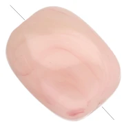 Perles rectangles arrondies 13x10.5 mm en acrylique - Nude marbré x10