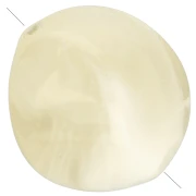 Perles irrégulières 15x14 mm en acrylique - Beige marbré x10