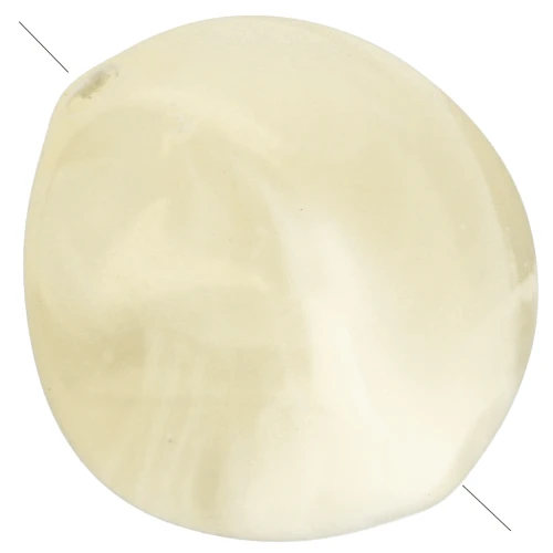 Perles irrégulières 15x14 mm en acrylique - Beige marbré x10