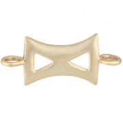 Intercalaire design ajouré 17.5x8 mm - Doré à l'or fin x1