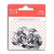 Clous Losange 3D Thermocollant Vintage Gris Anthracite 12 mm x100