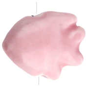 Perle poisson 17x20 mm en céramique - Rose clair x1