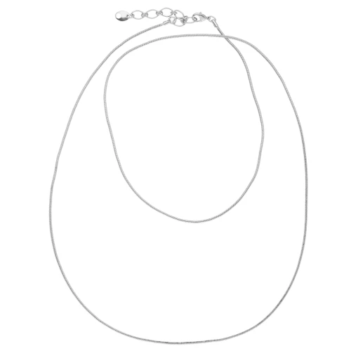 Sautoir maille serpentine 1.45 mm - Argenté x76cm