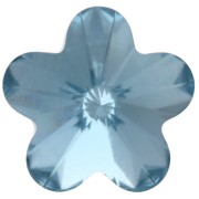 Cabochon Fleur Swarovski 4744 10 mm Aquamarine x1