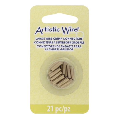Tubes connecteurs multi tailles (12,14 & 16 gauge) à sertir pour fils - Laiton x21