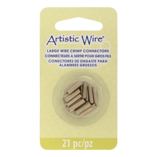 Tubes connecteurs multi tailles (12,14 & 16 gauge) à sertir pour fils - Laiton x21