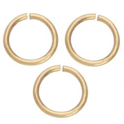 Anneaux ouverts 5x0.6 mm - Acier inoxydable 316L Doré x100