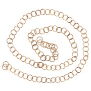Anneaux ouverts 5x0.6 mm - Acier inoxydable 316L Doré x100