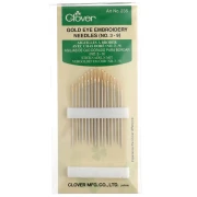 Aiguille pour broderie Oeil d'or N° 3 à 9 Clover - Acier x16